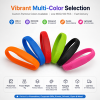 Bracelet USB étanche en silicone tendance avec logo personnalisé 1 Go Garantie 3 ans - Clé USB promotionnelle
