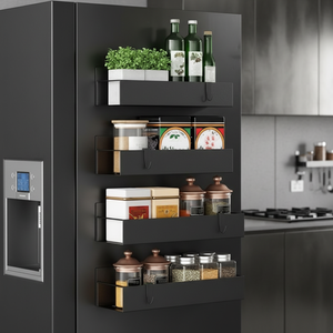 Estante Magnético <span class=keywords><strong>para</strong></span> <span class=keywords><strong>Especias</strong></span> de Acero al Carbono <span class=keywords><strong>para</strong></span> Refrigerador, Gran Venta |   Estante de Almacenamiento <span class=keywords><strong>para</strong></span> <span class=keywords><strong>Especias</strong></span> y Salsas de Cocina, Montado en la Pared Sin Necesidad de Taladrar - Product Image 6