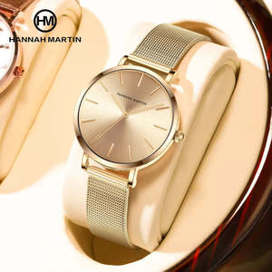 Montre-bracelet pour femmes Hannah Martin Cc36, personnalisable avec votre propre logo, étanche, luxe, acier inoxydable, mouvement à quartz japonais - Product Image 3