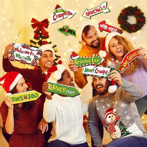 Set di 10 Decorazioni Natalizie da Giardino Grinchmas con Accessori Fotografici <span class=keywords><strong>per</strong></span> Feste di <span class=keywords><strong>Natale</strong></span> - Product Image 4