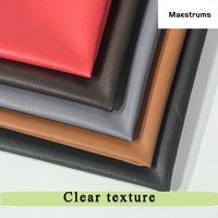 Cuir artificiel PU durable, directement de l'usine, épaisseur 0,7 mm, tissu simili cuir de vache pour sacs, vêtements, gants, chaussures, textiles de maison