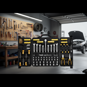 Juego de Herramientas Profesional de 221 Piezas, con Enchufes de 1/4 y 3/8, SAE y Métricos, de Acero al Cromo Vanadio, en Estuche Rígido, para Reparaciones Mecánicas - Product Image 2