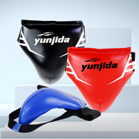 Protection de l'aine pour arts martiaux Sanda MMA en cuir PU avec logo personnalisable, nouvelle conception, protection renforcée, tailles S-M-L