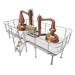 Meto Chinese Supplier whiskey copper Pot distillation equipment for sale