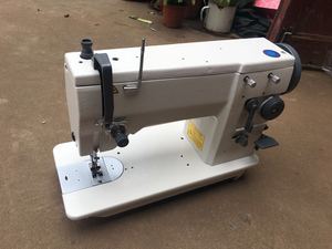 RONMACK RM-20U53D <b>Industrial</b> Flat-Bed Direct Drive Zigzag <b>Sewing</b> <b>Machine</b> with Engine & Motor Heavy Duty Fabric for Jeans - Product Image 2