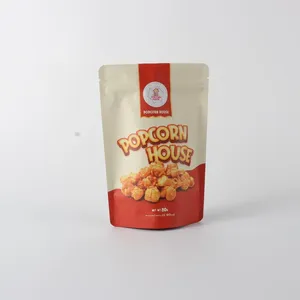 Custom Printed Stand Up Food Pouch Doypack Snack Crisps Plastic Potato Chips Popcorn Packaging Bags For Snack