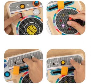 Pretend Play Preschool Stem Boy Girl Fine Motor Skills Learning Wooden <b>House</b>-Shaped Kids Toddler Screw <b>Tool</b> Set - Product Image 5