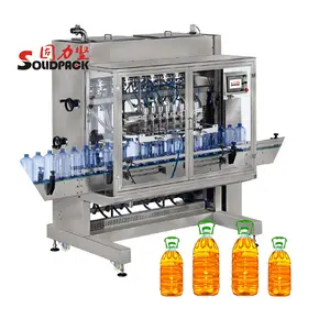 Solidpack botellas de aceite de palma linea de production de maquinaria de llenado de liquidos