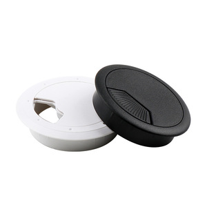 Manufacturer Direct ABS Plastic Threading Box <strong>Computer</strong> Desk Cover <strong>Cable</strong> Box Desk Round Wire Hole Cover - Product Image 3