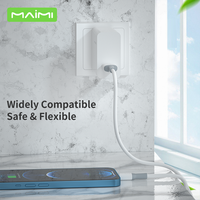 Câble de charge rapide Maimi 3A en silicone 1m 65w USB-C pour téléphone mobile Android, câble de données Type C vers Type C