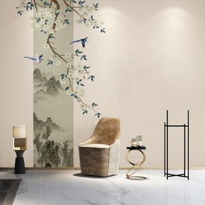 <span class=keywords><strong>Papier</strong></span> <span class=keywords><strong>peint</strong></span> mural 3D en soie chinoise pour chambre à coucher, salon, décoration intérieure, facile à poser, antistatique, résistant à l'humidité, motif floral orange et <span class=keywords><strong>oiseaux</strong></span> - Product Image 2