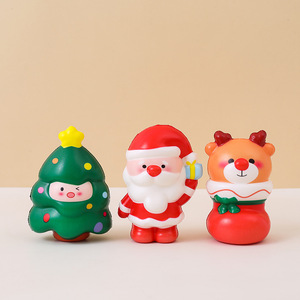 Jouet en PU version Q, série Noël, anti-stress à rebond lent pour enfants, vente en gros usine - Product Image 2