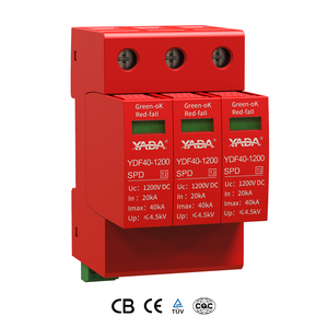Yada อุปกรณ์ป้องกันไฟกระชาก3P 20KA-40kA 1000V 1200V ได้รับการรับรองจาก CE CB CB - Product Image 1