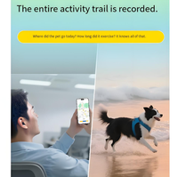 Collier de suivi de chien intelligent AI GPS pour moniteur de santé et de comportement des chiens, alertes d'évasion de clôture virtuelle