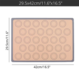 Tapete de Silicona Antiadherente con Fibra de Vidrio para Macarons, Tapetes Multifuncionales para Repostería, para Galletas, Fondant, Hornear en Horno, Herramientas de Repostería - Product Image 5