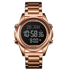 Montre <span class=keywords><strong>Skmei</strong></span> <span class=keywords><strong>1667</strong></span>, mode pakistanaise, prière islamique, Azan, Relojes, horloge musulmane, numérique, luxe, montre pour homme, bracelet - Product Image 2