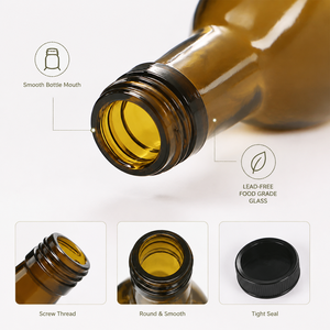 Botella de Vidrio para Aceite de Oliva Marrón Mate de 100ml, 200ml, 250ml, 500ml, 750ml, 1000ml, Diseño Elegante para Uso en Restaurantes - Product Image 5