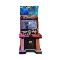 Borne d'arcade vidéo à monnayeur SOURCE Premium avec écran LCD 55 pouces, jeux King of Fighters et Street Fighter, pour centre commercial