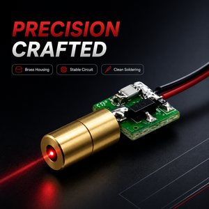 全新中纳工业650nm 5mW红点垂直水平激光模块定位对准头电路板2.1-3V - Product Image 4