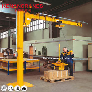 Grue à flèche pivotante montée sur pilier, 2 tonnes, rotation à 360 degrés, pour la manutention des matériaux en atelier - Product Image 3