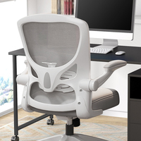 Chaise de bureau blanche ergonomique en maille pour la maison à bas prix Pivotant personnalisé pouvant être élevé et abaissé