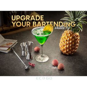 طقم شاكر ويسكي تصنعه بنفسك لحفلات الكوكتيل ، طقم ساقي للحانة المنزلية - Product Image 3