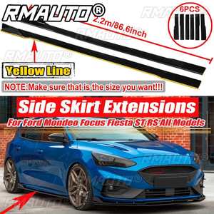 สเกิร์ตข้างรถยนต์ขนาด 2 ม./2.2 ม. แบบยูนิเวอร์แซล สำหรับ BMW Audi Benz Toyota Nissan Mazda Ford Mustang - Product Image 2