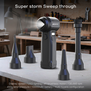 Mini Turbo máy bay phản lực Fan 130000 vòng/phút điện làm sạch không khí tóc khô cầm tay cầm Khăn lau bụi blowser Pin hoạt động Máy thổi khí - Product Image 5