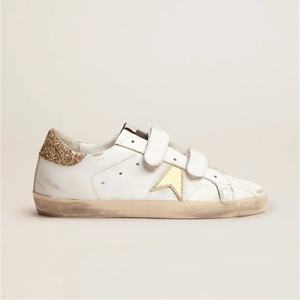 Zapatos Casuales de Diseñador GGBD, Zapatos de Cuero Genuino de Lujo, Marca de Moda, Decoración con Estrella y Logotipo Dorado, con Cordones y Plataforma para Aumentar la Altura - Product Image 3