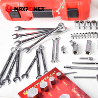 Ensemble d'outils de mécanicien Maxpower Wranch 60pcs Boîte à outils Kit de mécanicien ménager