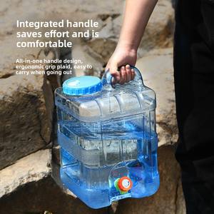 20L Durable Écologique Étanche Camping En Plein Air Cuisson Pique-Nique BBQ Mince Bouteille D'<span class=keywords><strong>eau</strong></span> En Plastique Robinet pour <span class=keywords><strong>Eau</strong></span> <span class=keywords><strong>Potable</strong></span> Claire - Product Image 4