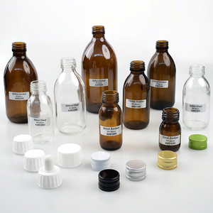 30ml <span class=keywords><strong>60ml</strong></span> 125ml 150ml 200ml 250ml 300ml 500ml Amber ronde farmaceutische glazen hoestsiroopfles met <span class=keywords><strong>plastic</strong></span> dop - Product Image 6