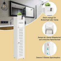 Modern Küçük Banyo Depolama Köşe Dolabı Çift Katlı Raflar Fırçalanmış Beyaz PVC Dar Banyo Lavabo Düzenleyici Tuvalet Otel