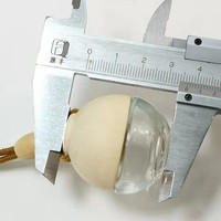 Bouteilles en verre de parfum de voiture de forme ronde de 5ml