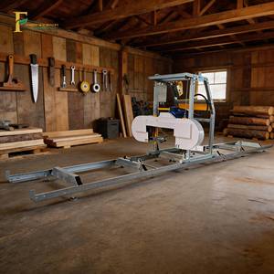 Scie à ruban horizontale à essence/diesel/électrique de 21 pouces, la meilleure en termes de rapport qualité-prix, pour petites entreprises, montage rapide, outil de travail du bois - Product Image 1