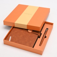 Ensemble Cadeau de Carnet d'Affaires A5 de Luxe Personnalisé en Gros, Agenda en Cuir PU avec Reliure Cousue, Journal Imprimé Couleur Personnalisée et Stylo