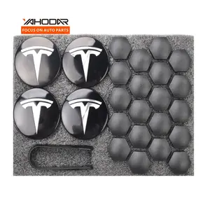 Auto Accessories Car Wheel Center Cover Hub screw cover For Tesla Model 3 Y S X Hub Logo Caps 24 Pcs Set