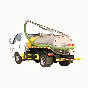 Dongfeng 2000liters Small Sewage Pump Truck Sewage Suction Tanker Truck in Dubai