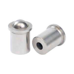 Stainless Steel Ball Head Locating Pins D3 L4 12mm Head Diameter Cylindrical Body With Shoulder For General Use - Product Image 4