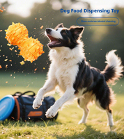 Jouet à mâcher pour chien en caoutchouc naturel, distributeur lent avec fonction anti-fuite, durable et interactif pour le nettoyage des dents