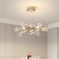 Lustre suspendu en cristal de luxe français pour restaurant, bar, salles à manger
