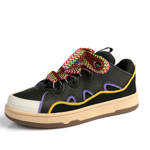Baskets tendance rétro pour femmes, style décontracté, personnalisables, roses, à talons hauts avec imprimé léopard et semelle épaisse - Vente chaude au Japon - Product Image 2