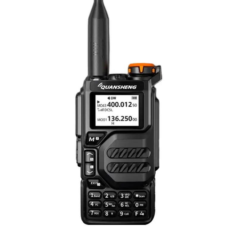 Quansheng UV-K5 UVK5 Walkie Talkie VHF/UHF penerima udara lintas segmen interkom AM/FM resepsi Radio multi-segmen
