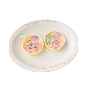 Mini porte-clés souple en forme de boulette de simulation, jouet anti-stress Kawaii en forme de pain vapeur dans une cuiseuse, jouet doux pour soulager le stress, breloque pour sac à dos - Product Image 4