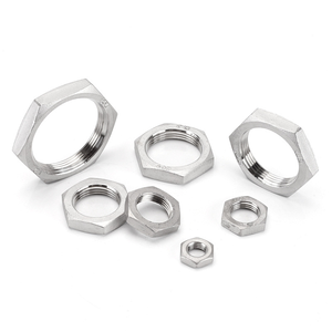 Écrous hexagonaux fins chanfreinés en acier inoxydable 304 poli à bas prix du fabricant pour applications médicales et minières - Product Image 1