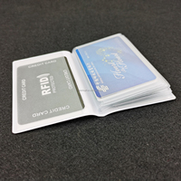 Porte-cartes de crédit anti-RFID personnalisé, étanche, en plastique, antivol, étui de rangement pour cartes bancaires et cartes d'identité en PVC