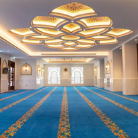Tapis de prière de mosquée tressé, lavable, mur à mur, en pure laine neuve, antidérapant, taille personnalisable, doux et confortable pour usage domestique et commercial