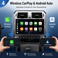 Autoradio Android 13 RoadNavi avec lecteur CD DSP pour Lexus GX400 460 2010-2020, CarPlay sans fil, 4G, 360