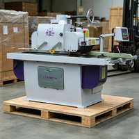 Scie à refendre verticale automatique à lame unique pour le travail du bois au laser avec moteur haute puissance pour la découpe du bois de construction
