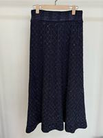 Ensemble deux pièces pour femmes : robe en tricot à manches longues et cardigan avec strass, jupe longue